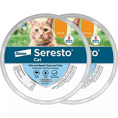 Seresto Flea and Tick Collar for Cats, 2 Pack
