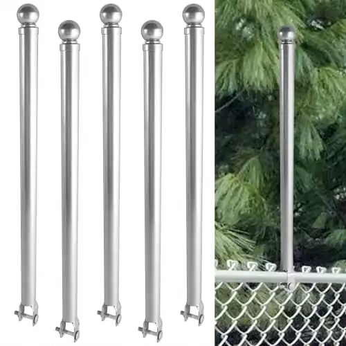 25 Inch Chain Link Fence Post Extender